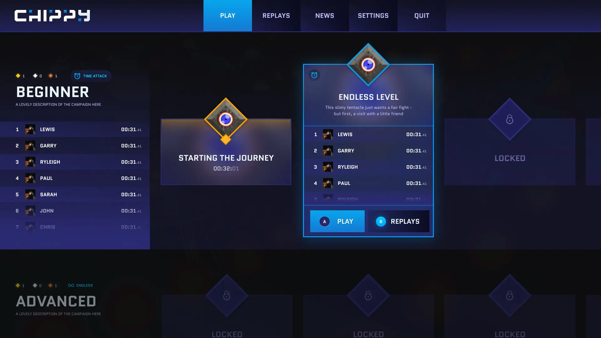 Menu Interface