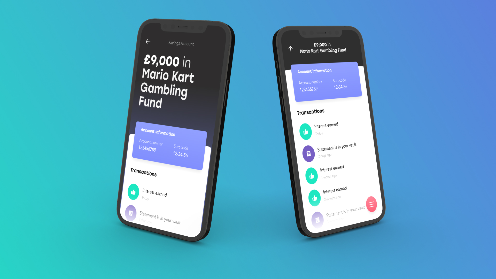 Account views concept